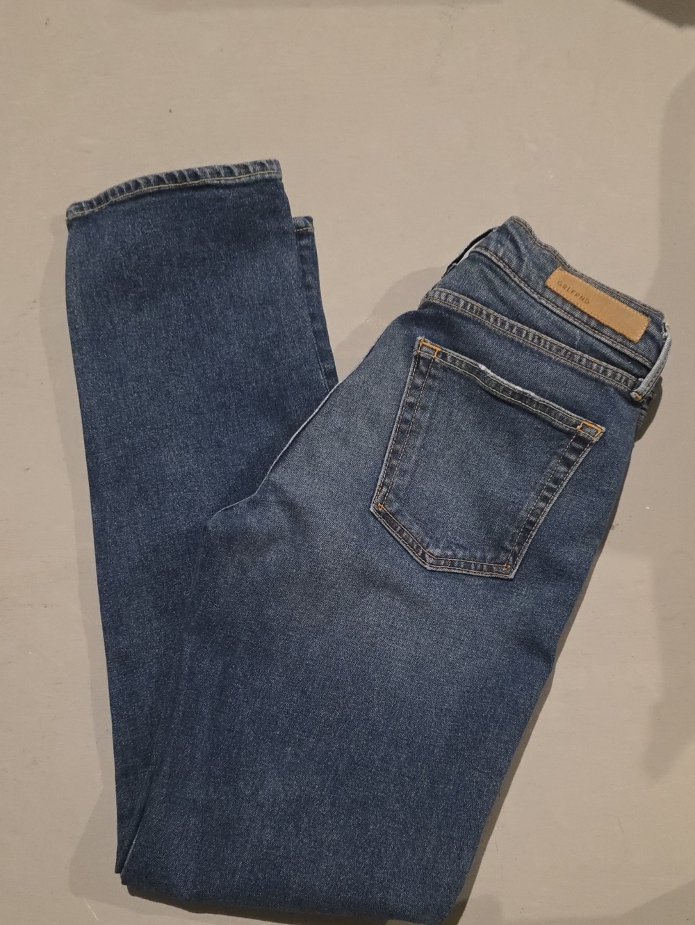 GRLFRND Helena Women’s Jeans Size 26 Dark Wash Blue Straight Leg Denim
